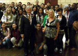 Reception for International Students in the Guildhall
