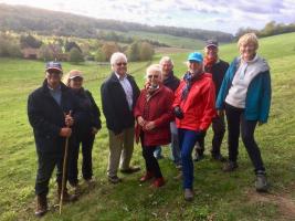 A select band of Rotarians enjoy a walk around the Checkendon countryside, rounded off with an excellent pub lunch at the Highwayman, Exlade Street.