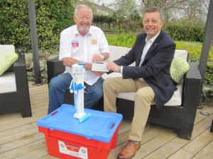 Â£3,000 donation for Water Survival Boxes to send to Nepal earthquake disaster
