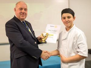 Competitors in the Rotary Young Chef competition on 5th Feb 2014