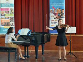 9 March 2014 - Violinist Scarlet wins District Young Musician Competition