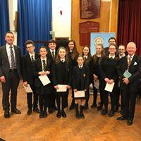 Young Musician Competition entrants pictured with President Patrick Foy and Rotarian Anthony Davies