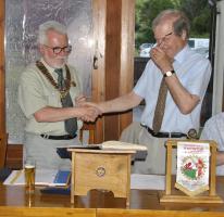 Handover to start of the new Rotary year at the Baron