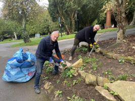 Clear up at Belper Cemetery