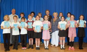 Recently Joan Symons, President of St Ives Rotary Club, attended a school assembly at Nancledra Academy where she was delighted to meet the Year 6 Pupils and present each of them with a copy of the  Dictionary 4 Life.  