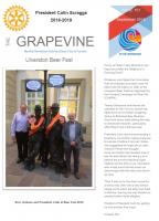 Frontpage of September 2018 Grapevine