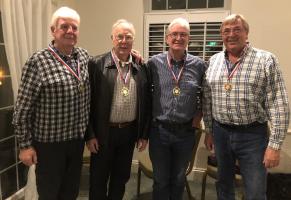 The winning Rotary team with their medals 