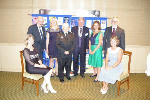 Lord Petre pictured with the recipients of those charities receiving our cheques.