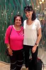 Chelsea Mertz and her host counsellor Rn Suraiya Kassamally 