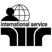 an international service logo