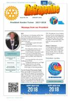 Front page of our January 2018 Newsletter