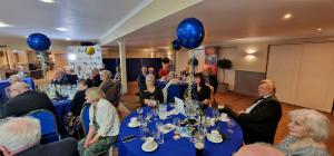 Scottish borders rotarians in Jedburgh at fundraising meal 