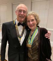 President Stuart and Assistant District Governor Christine