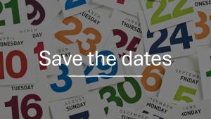 Summer Schedule - save the dates