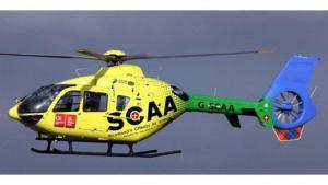 Scottish charity air ambulance helicopter