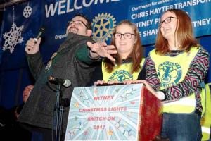Switching on Witney's Christmas Lights 2019