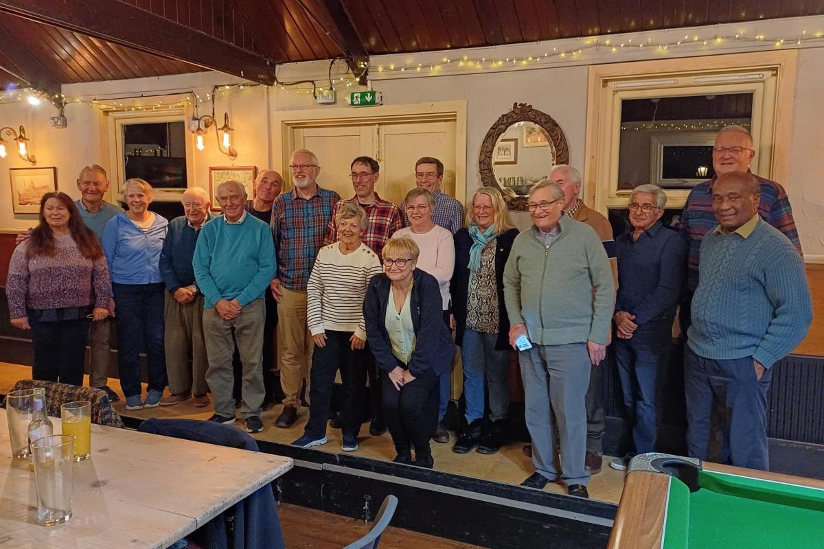 Members of the two teams from Seaford and Horsham