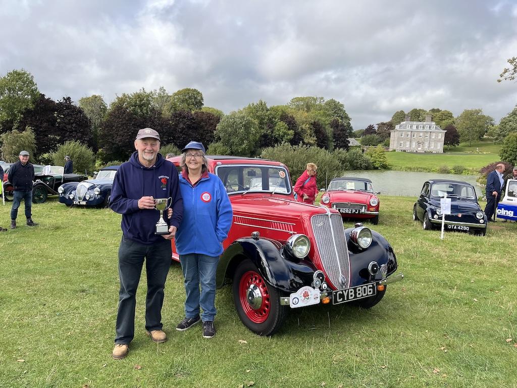Last year's Charles Stanley cup winners Nigel and Anne Jarrett and their magnificent Jowett.