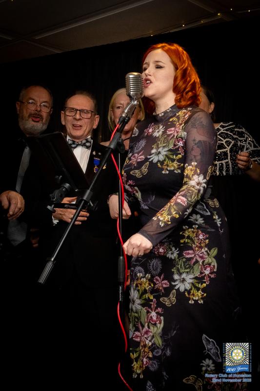 Enjoying the entertainment