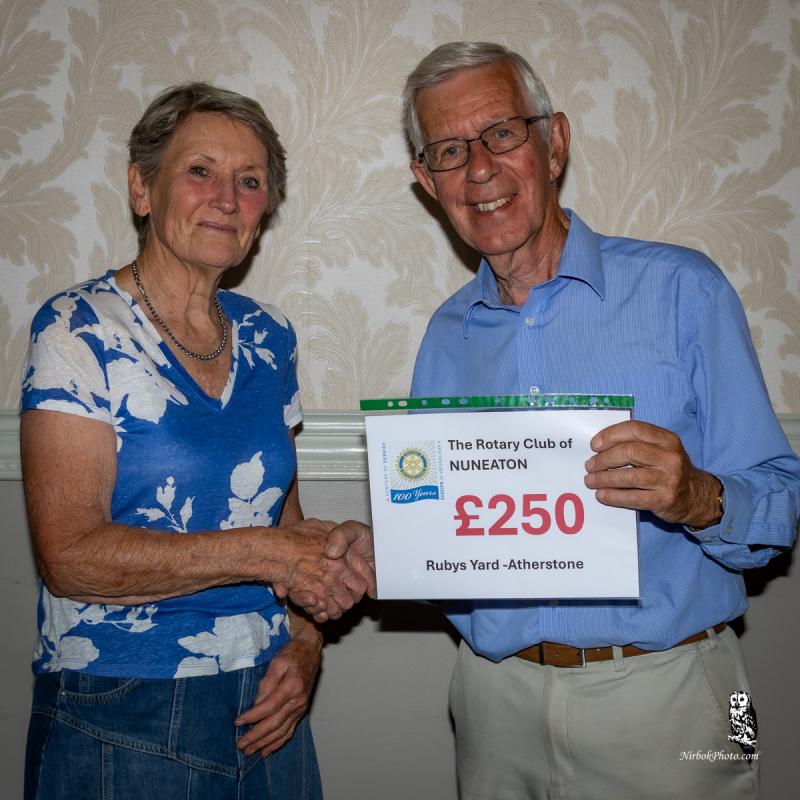 Jacky Gordon and Past President David Lloyd