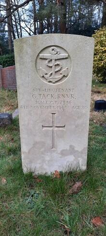 One of the War Graves in Carron Lane Cemetery