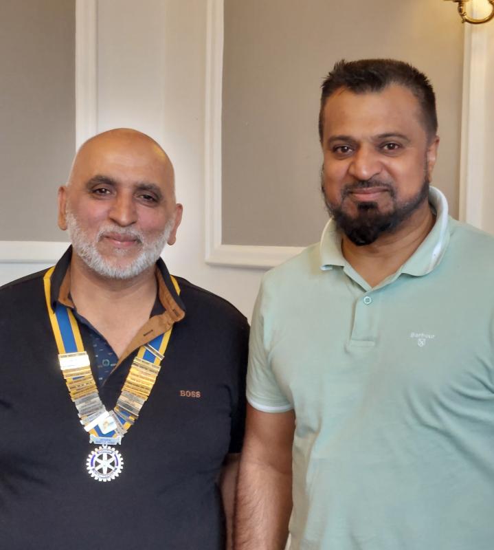 President Saleem was delighted to induct another new member.  Welcome Nussrat (Naz) Hussain, we really hope you enjoy being part of the the Rotary family. 