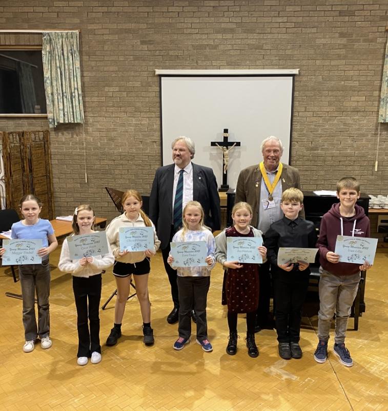 Participants of the 2025 Whitby and District Young Musician Competition 2025