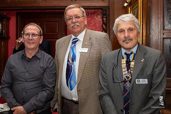 President Elect Steve with Incoming AD Nigel Lee and President Geoff