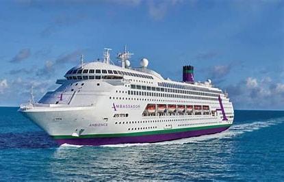 This is a picture of the Ambassador Cruise Line ship Ambiance taken from the website 