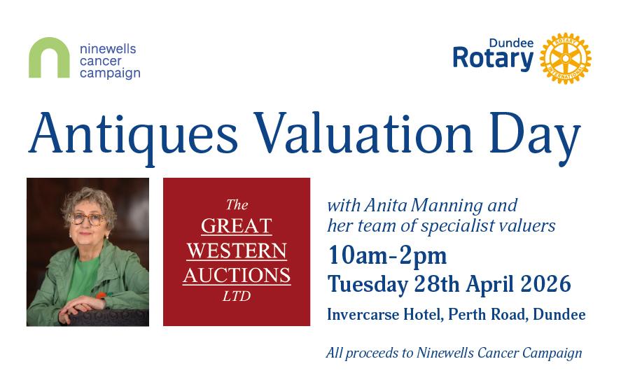 10am - 2pm, Tuesday 28th April 2026, Invercarse Hotel, Dundee