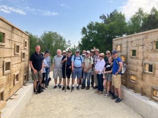 Crossing the Bison viewing bridge.