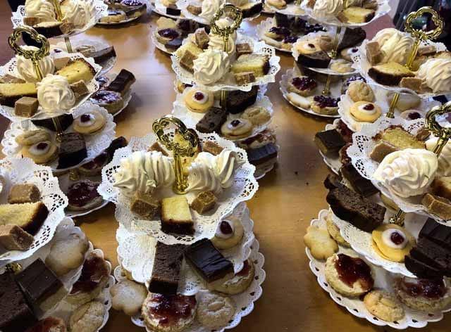 The afternoon tea served at the Rotary  Bridge afternoon