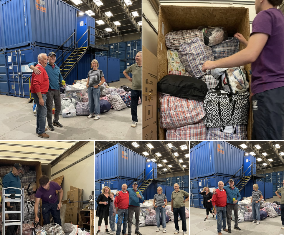 Container packed for South Africa