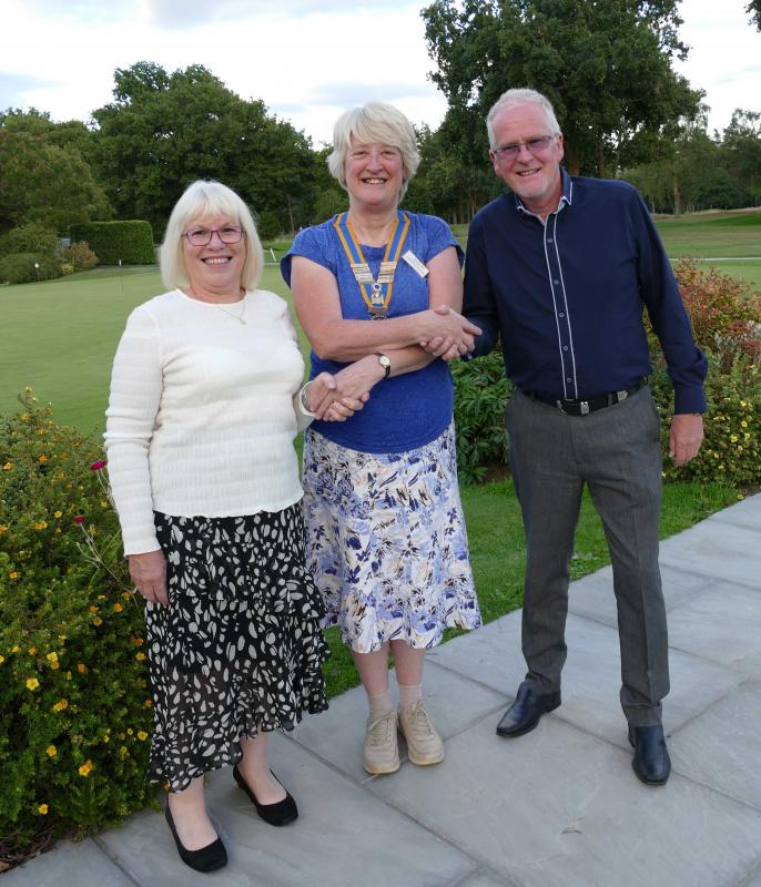 Carol and Clive with President Deborah