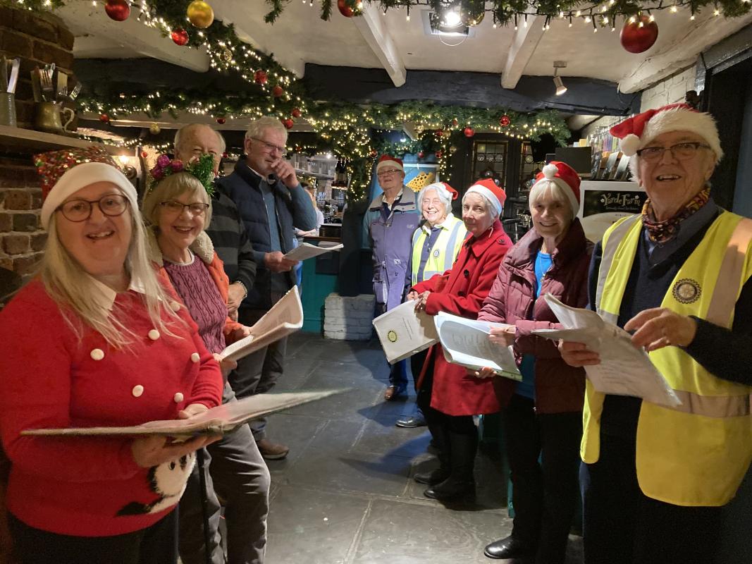 Last year's carol singers