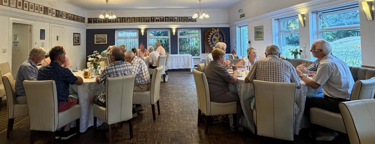 Abergavenny Rotary Club members meal