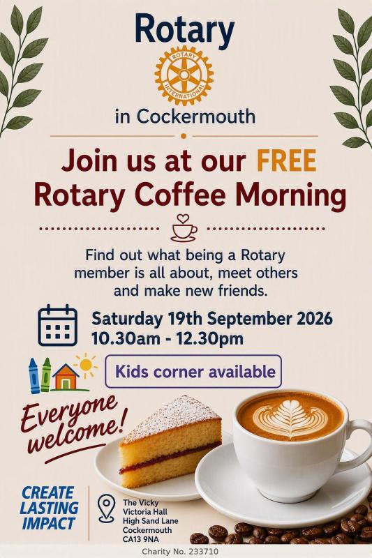 FREE coffee & cake information session Sat 19th Sept 2026. 