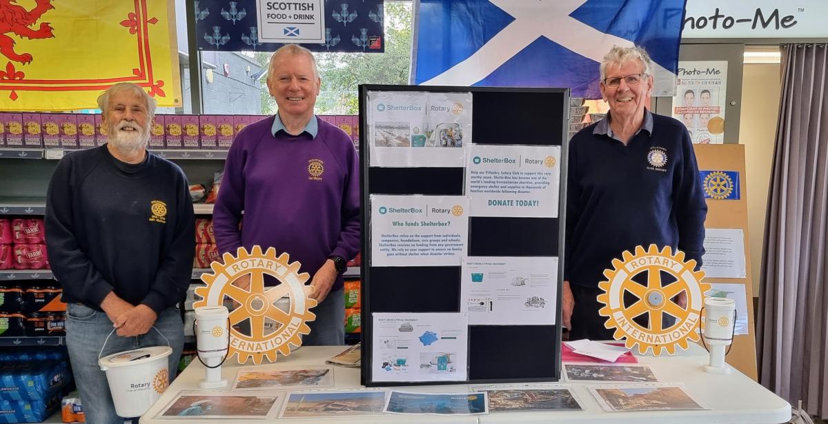 Collection / Fundraiser table at Supermarket 