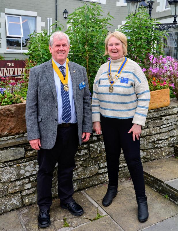 President Dr Colleen Batey with Senior Vice President Alan Younie, missing from picture is Junior Vice President Glynis Tait.