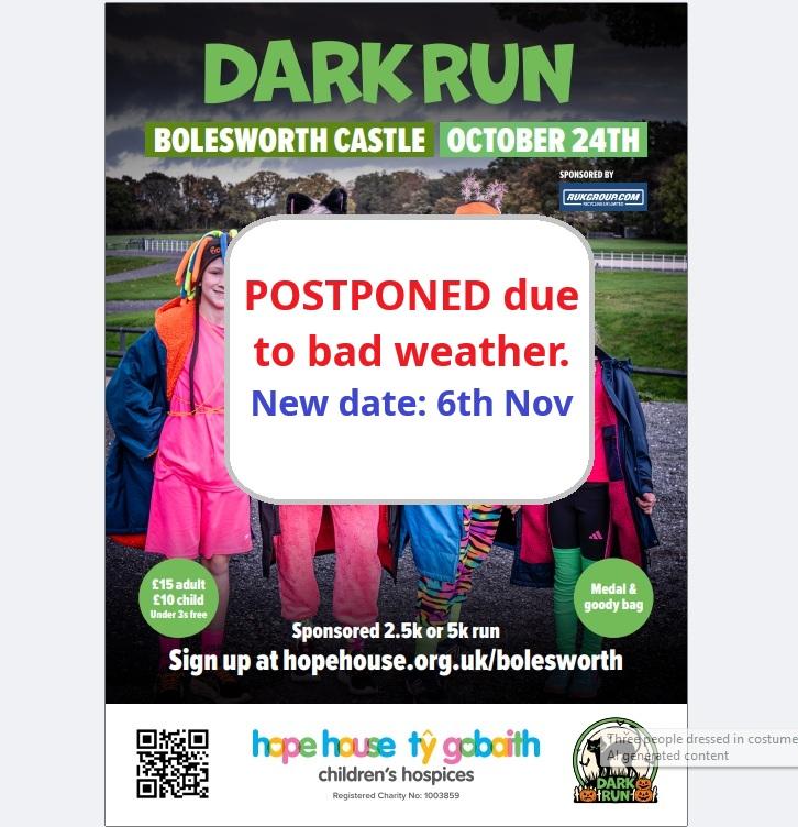 Postponed until 6th Nov