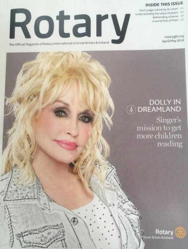 Dolly Parton, cover girl and Rotarian