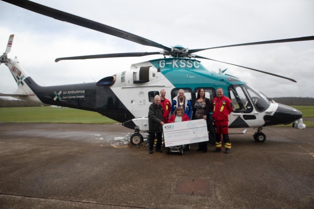 KSS Helicopter and Rotary donation