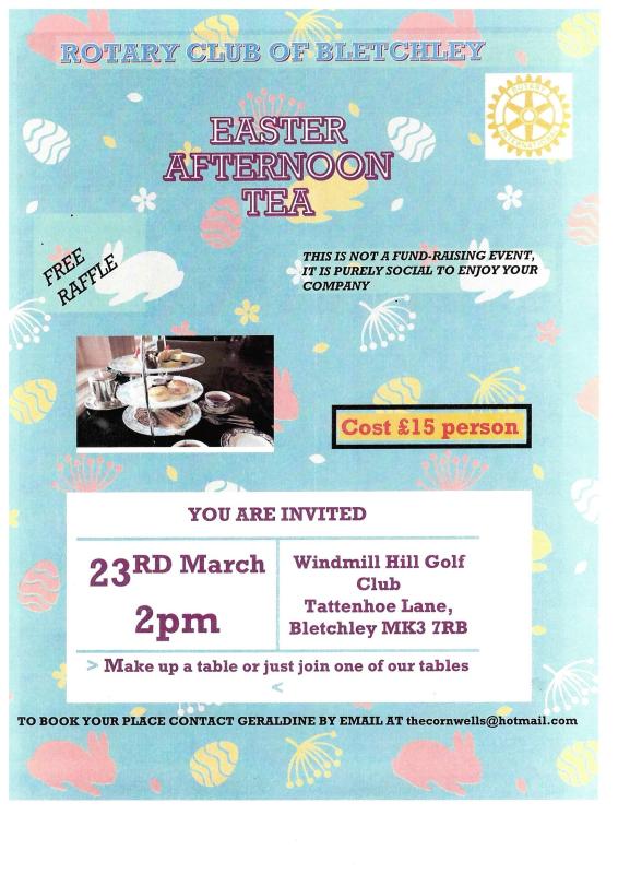 Traditional Afternoon Tea to start your Easter celebrations
23rd March at 2pm