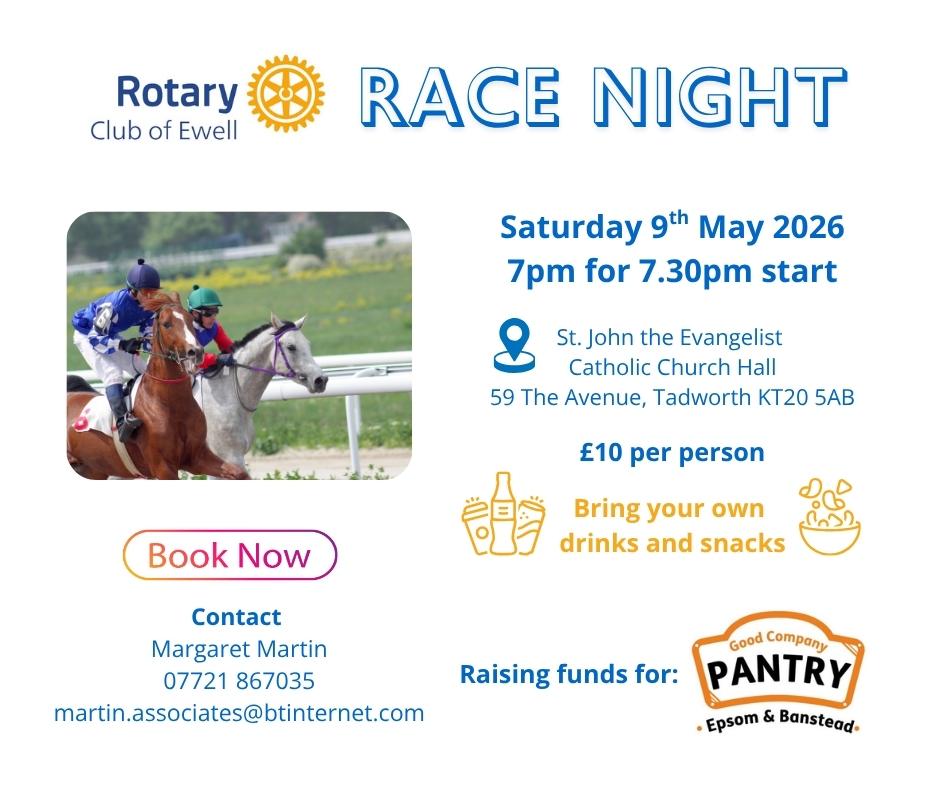Race Night - Ewell Rotary