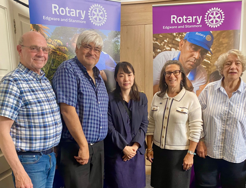 Satomi and our Club's Global Scholar team