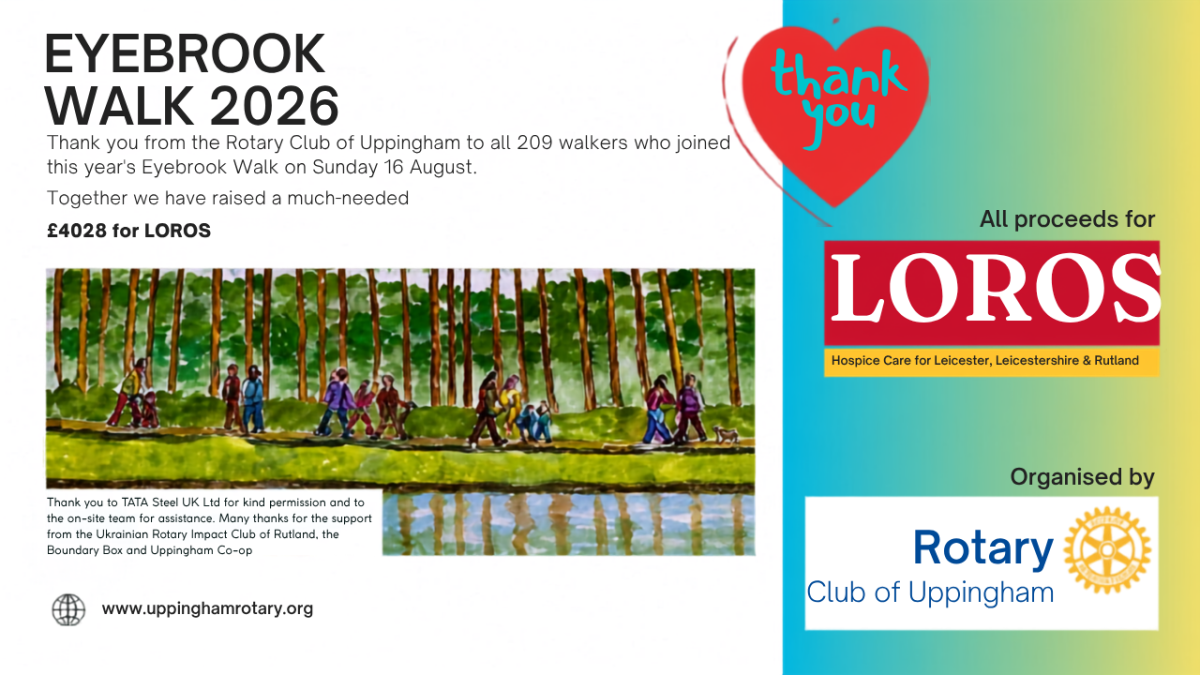 Eyebrook Walk thanks