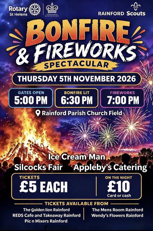 Bonfire & Fireworks Poster