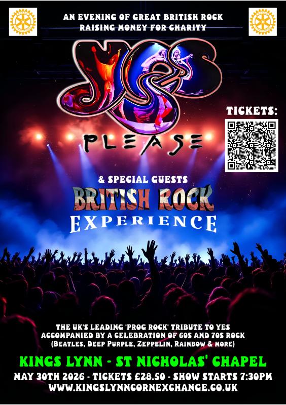Yes Please and special guests British Rock Experience