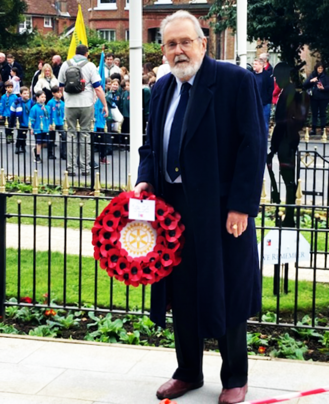 Remembrance Sunday wreath laying