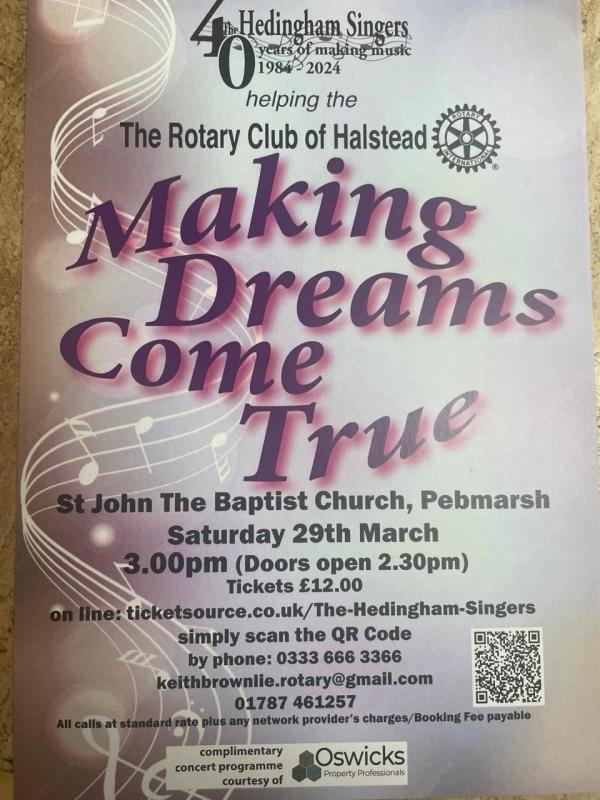 Making Dreams Come True - Rotary Club of Halstead